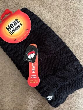 Heat Holders Black Knit Headband
